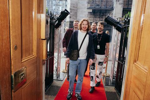 [L-R] 'Misper' editor Andy Sowerby, director Harry Sherriff, writer Laurence Tratalos and producer Tom Leatherbarrow